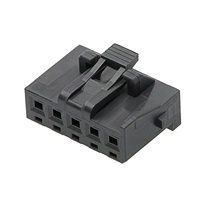 2078410005(5 Rectangular Connectors-Shell Socket Black 0 098(2 50mm))