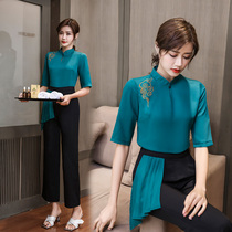 Foot bath technician work clothes health club foot massage shop foot ear SPA high-end beautician women autumn and winter set