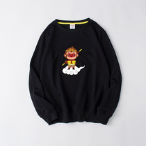 Cartoon Monkey King Monkey Qi Tiandai Holy Sweatshirt Round Neck Loose Men and Women Couple Sports Spring and Autumn Winter