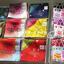 Spot Japanese purchase vivienne westwood Saturn pure cotton ladies handkerchief Valentines Day gift