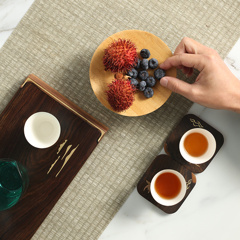 The Self - "appropriate content Japanese bamboo seasoned millet mush point of plate all the creative fruit bowl tea zero with dry fruit tray ceramic base