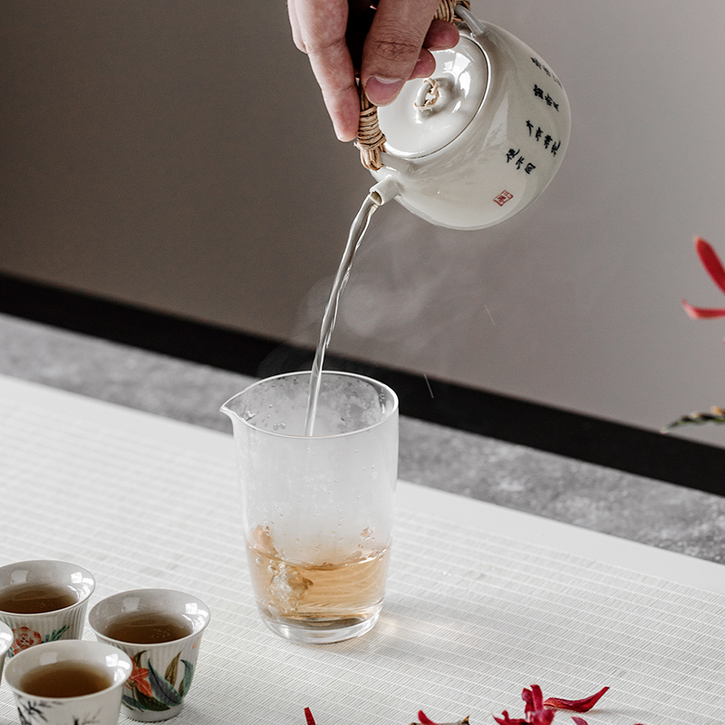 The Self - "appropriate content of jingdezhen write little teapot hand - made of hand - made ceramic teapot suit household tea art restores ancient ways the tea taking