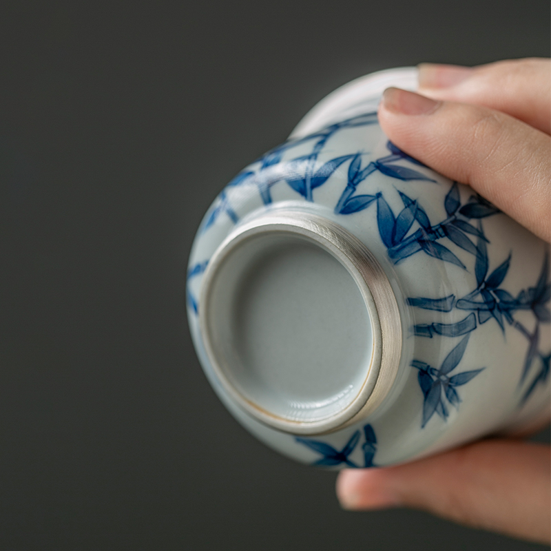 The Self - "appropriate content of jingdezhen fuels the hand - made tureen single bowl cups checking retro trumpet kung fu tea set