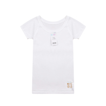 One-piece Japan imported county is hypoallergenic series girls vest short-sleeved T-shirt pure cotton thin female baby