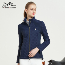 HORSELEADER autumn and winter plus velvet equestrian equipment thickened warm equestrian clothing womens windproof training suit coat