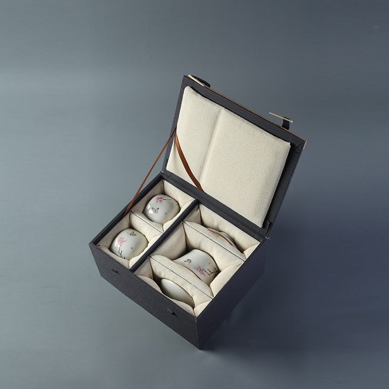 Tea packaging gift boxes general empty box jingdezhen cup lid to use the receive cloth box of gm