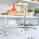 Fanyi thickened kitchen cabinet hanging basket hanging rack compartment kitchen paper hanging storage rack finishing rack rack Fanyi thickened kitchen cabinet hanging basket hanging rack compartment kitchen paper hanging storage rack finishing rack rack