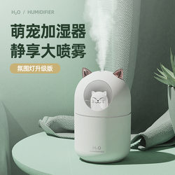 New cute cat usb mini humidifier for home bedroom silent small desktop air hydration meter cross-border gift