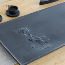 To Xin Xin Tang Wujin Stone tea tray whole stone tea table Home Office natural stone Tea Sea drainage tea set simple