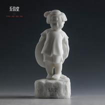 To the letter of the whole piece of natural white marble childrens fun ornaments handmade decorations living room home crafts gifts