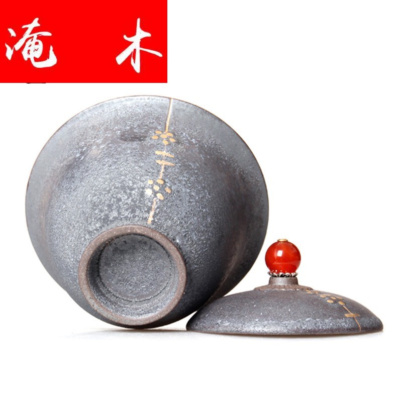 Submerged wood tea friends coarse pottery tureen on ceramic up for ceramic cups large three bowl kung fu tea set