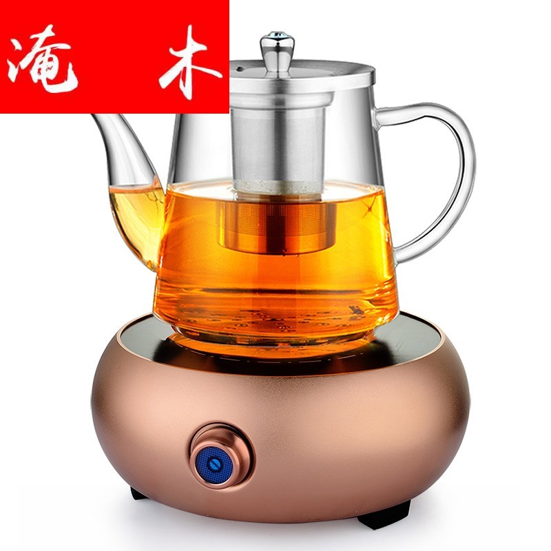Submerged wood boiling tea kettle refractory glass pot of black tea tea teapot electric TaoLu creative combination suit