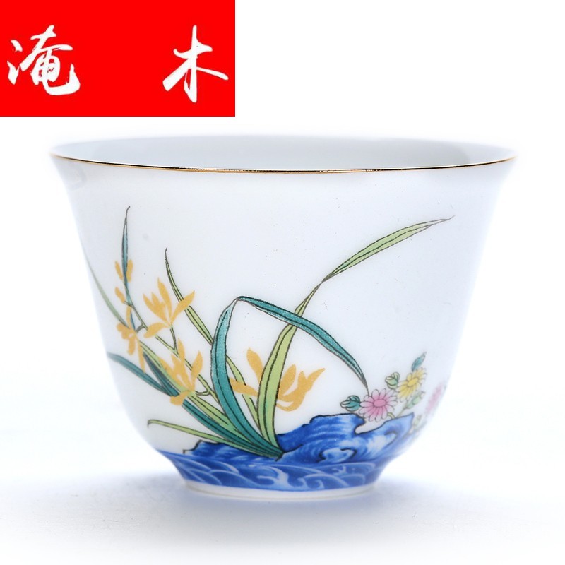 Flooded demand from the perfume sample tea cup ceramic cups kung fu tea set large individual cup of white porcelain master cup tea cups