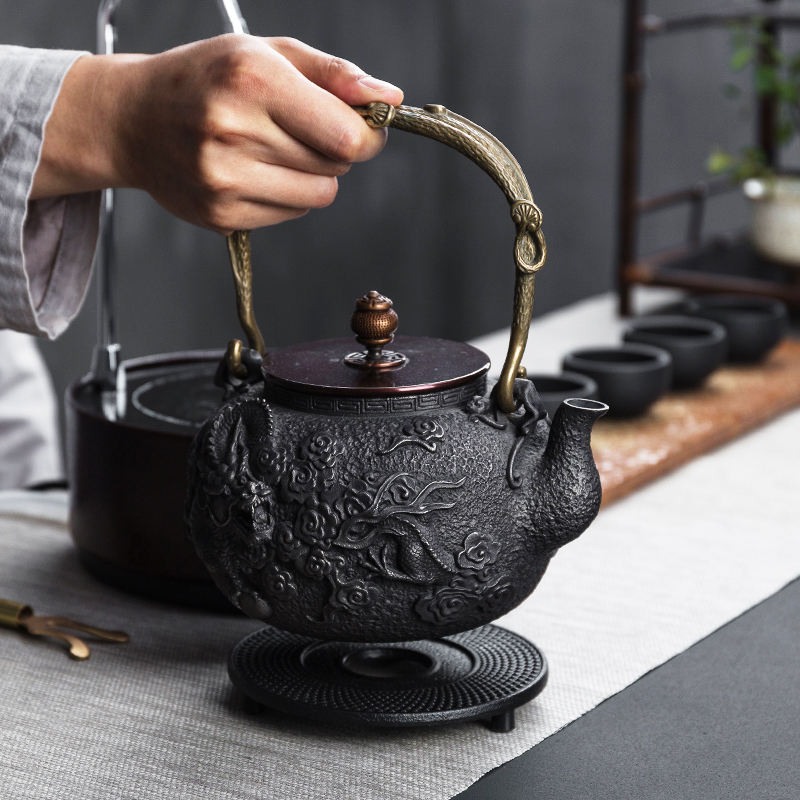 NiuRen electric iron pot TaoLu automatic water household suit imitation Japan cast iron pot of boiled tea tea pig iron pot