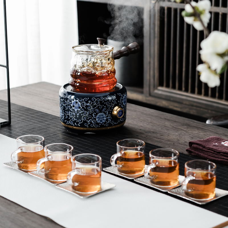 NiuRen home tea steamer steam boiling kettle automatic tea, black tea, white tea TaoLu mini glass pot of electricity