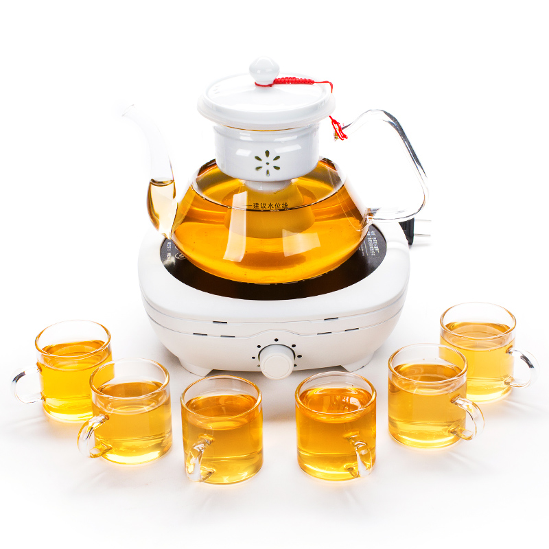 NiuRen glass boiled tea set ceramic filter tank electric TaoLu boiling tea stove steam teapot tea