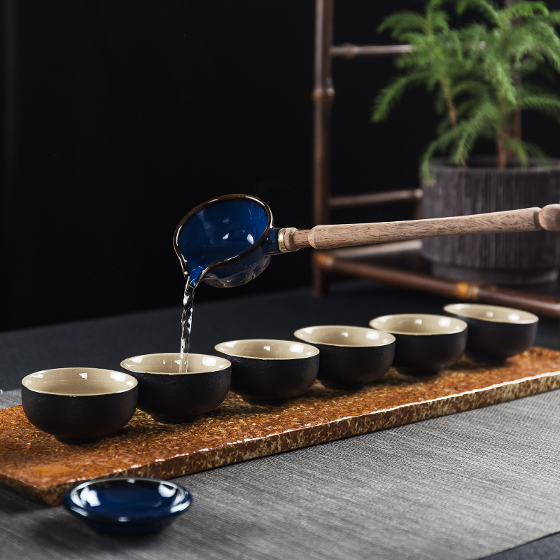 NiuRen home cooked this teapot tea exchanger with the ceramics retro black tea pu - erh tea teapot TaoLu side put the pot of automatic electricity