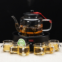 Bull Benevolt Home Tea Heat Resistant Glass Cooking Tea Teapot Teapot Tea Tea Tea Cup Steamed Tea Kutian Tea Tea With Tea Maker Suit