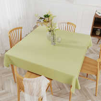 Leather tablecloth ins Wind solid color waterproof and oil-proof disposable pvc simple home rectangular high-end round table tablecloth
