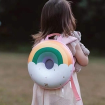 Kindergarten primary school school bag 3-5 years old boys and girls baby school bag Childrens doughnut ultra-light school bag