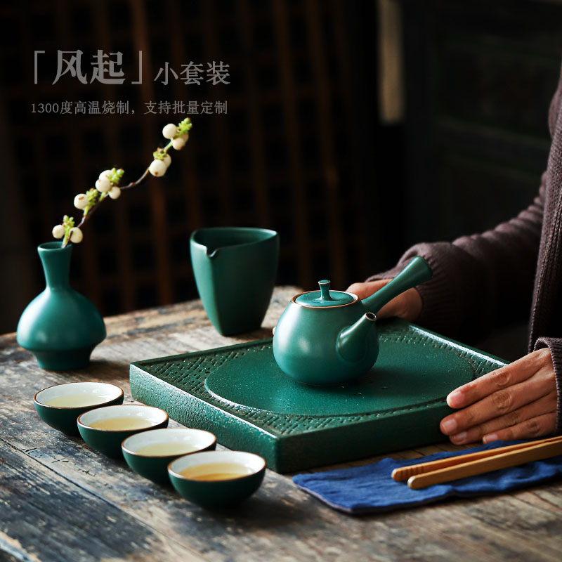 ShangYan home tea sets tea tray was contracted kung fu tea set ceramic tea sets tea suit modern living room