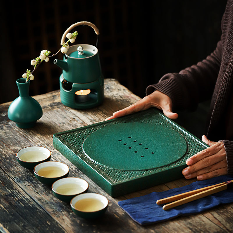 ShangYan home tea sets tea tray was contracted kung fu tea set ceramic tea sets tea suit modern living room