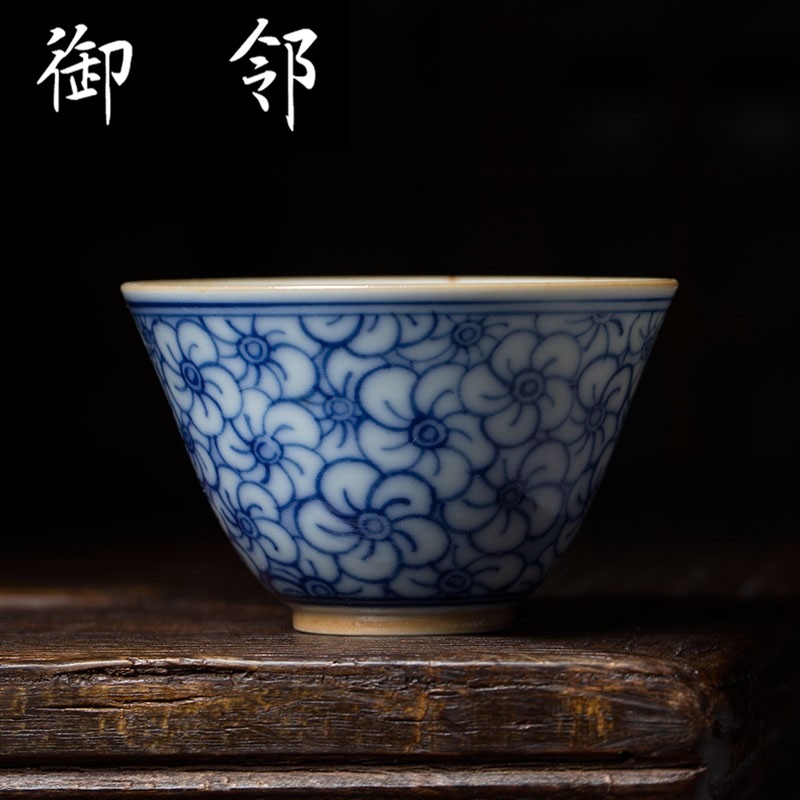 Ancient firewood hand - made porcelain sample tea cup maintain tea bowl tea cups