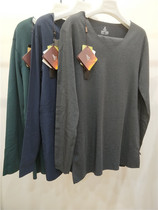 Scarecrow Mens Autumn Winter Thin V-Collar Unscented Flint Body Thermal Underwear Set Autumn Pants DC28908