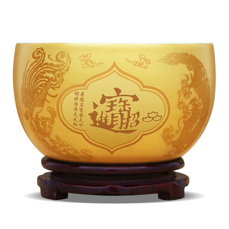 Jingdezhen ceramic cornucopia furnishing articles sitting room porch feng shui plutus household saving pot shops opening gifts