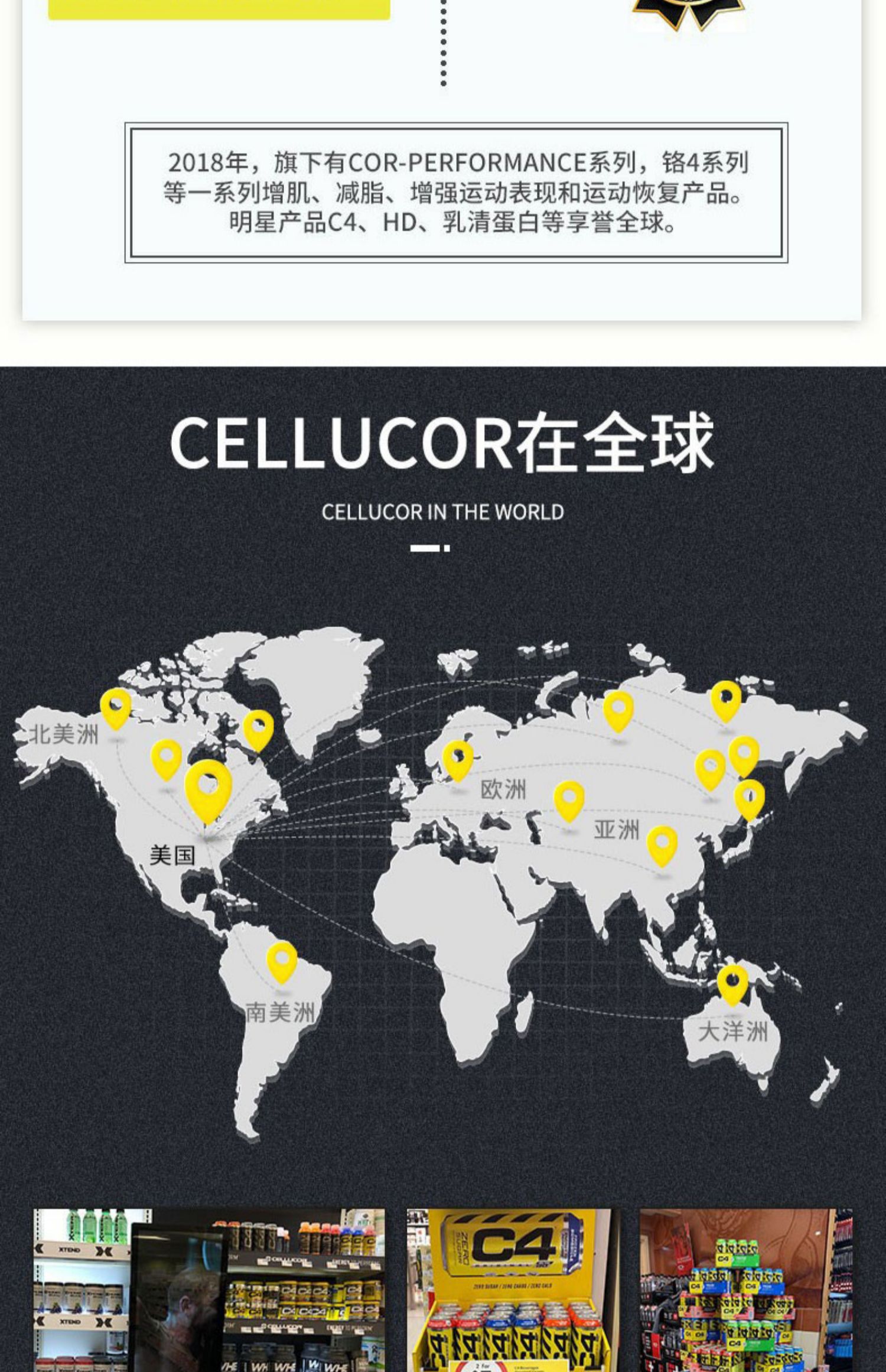 Cellucor原力C4氮泵耐力氨基酸健身补剂