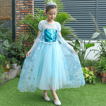 Snow 2 Aesha princess dresses girl chic children Lions dress Summer performances Clothing Aisha Gown Elsa Dress