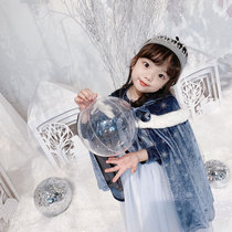 Princess Esha Princess Dress Girl Dress Girl Dress Spring Autumn Dress Fluffy Dress Child Long Sleeve Mesh Veil Love Sand Princess Dress New