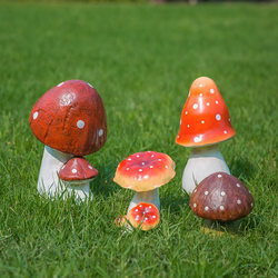 Garden decoration courtyard ornaments villa outdoor garden kindergarten decorative ornaments resin simulation mushroom ornaments