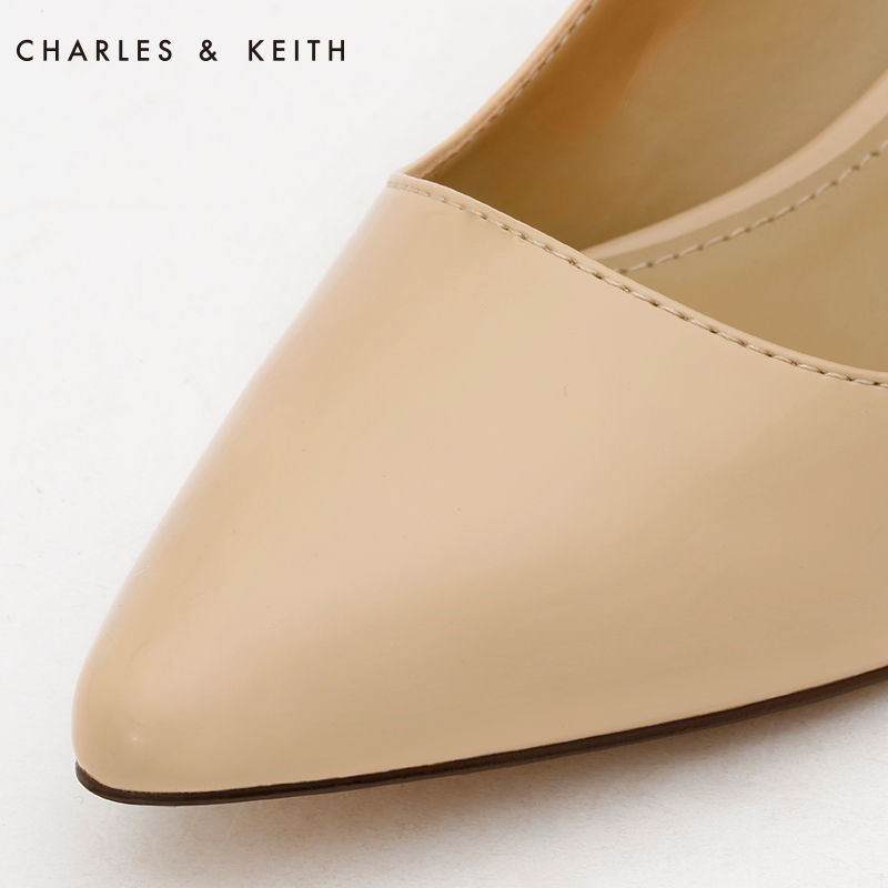 CHARLES&KEITH高跟鞋 CK1-60360540 尖头甜美中跟女单鞋产品展示图4