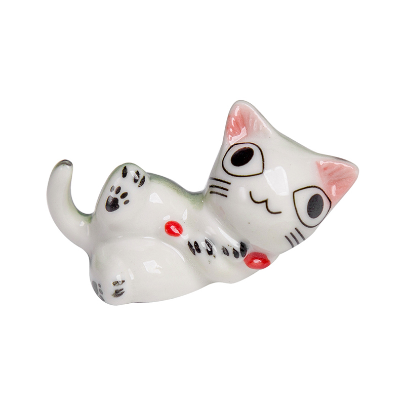 Chopsticks rack put Chopsticks Chopsticks holder, ceramic Chopsticks box creativity of pet cats Chopsticks rack shelf home furnishing articles table in the kitchen