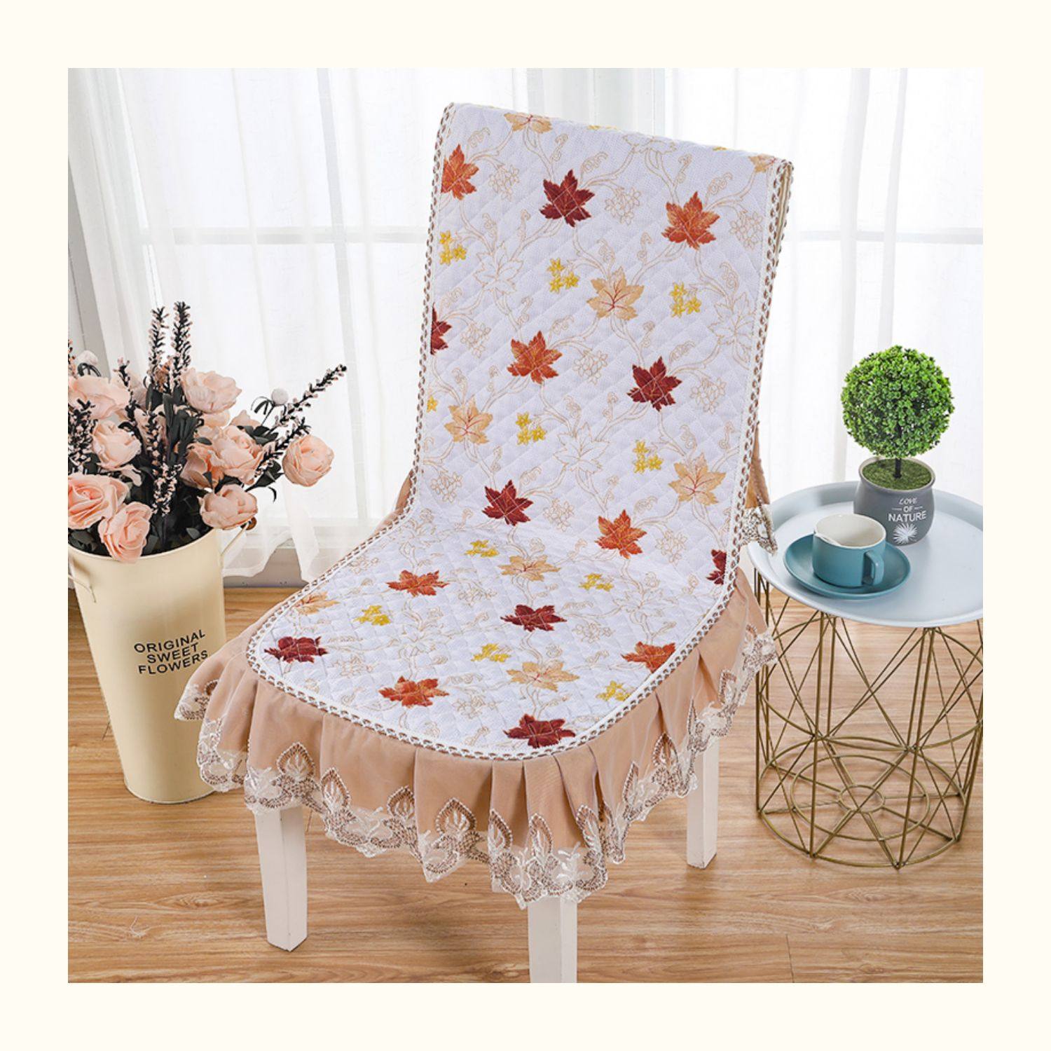 餐桌椅子坐垫椅子垫子冬季餐椅坐垫家用椅子套靠背一体防滑凳子垫