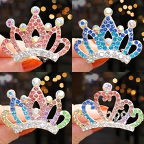 Childrens hair accessories Princess rhinestone crown hair plug comb Baby hair card girl little girl cute crown hair band hair accessories