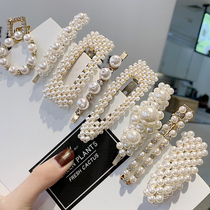 Hairpin headdress clip Korean hair accessories Korean hairpin side clip Girl net red pearl side bangs clip bb clip