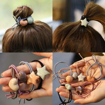 Korean net red cute hair circle simple acrylic five-pointed star hair ornaments can be used as a bracelet headband to tie hair band