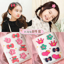 Childrens hair accessories bangs post broken hair post Korean headdress can stick hair love magic stickers Female baby broken hair headdress