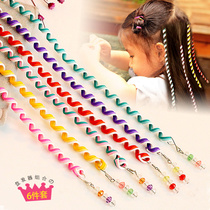 Hair braiding artifact girl dirty braided Korean streamers tie dirty braided color rope girl braided braided childrens hair accessories