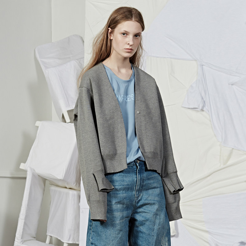 【商场同款】jnby江南布衣 纯色廓形个性毛衣