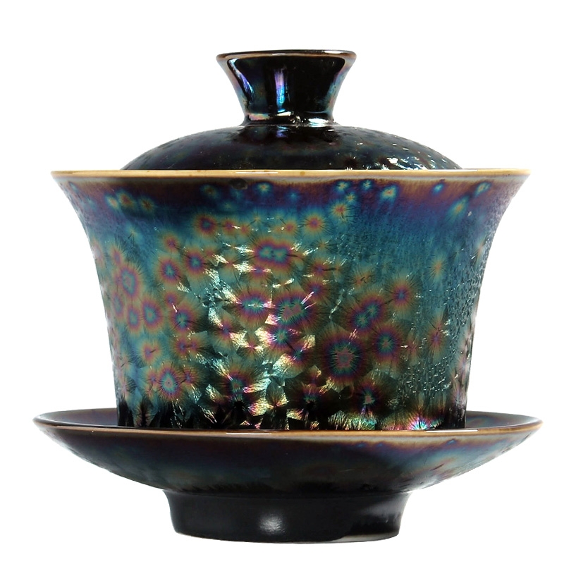 Colorful ceramics tureen tea cup bowl kung fu tea sets spare parts teapot only three large bowl of tea