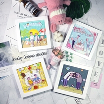 Couple Girlfriends Custom Photo Frame Handmade Solid Cartoon Photo Diy Private Bookings Shake the same Birthday Gift