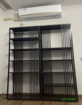Wrought iron screen square partition partition Floor partition Living room partition Custom partition Bookshelf partition wall partition cabinet