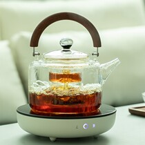 Electric Pottery Stove Cooking Tea Ware Home Tea Set Bubble Teapot Steam Tea Stove Small Muted Fashion Light Lavish Teapot Burn Kettle