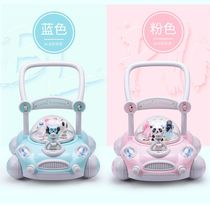 A B Baby music stroller Backward walker Adjustable speed and height Anti-6-18 months rollover walker