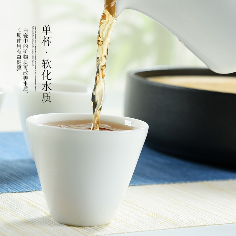 Kung fu masters cup cup ceramic cups sample tea cup dehua white porcelain bowl with small single cup tea tea cups