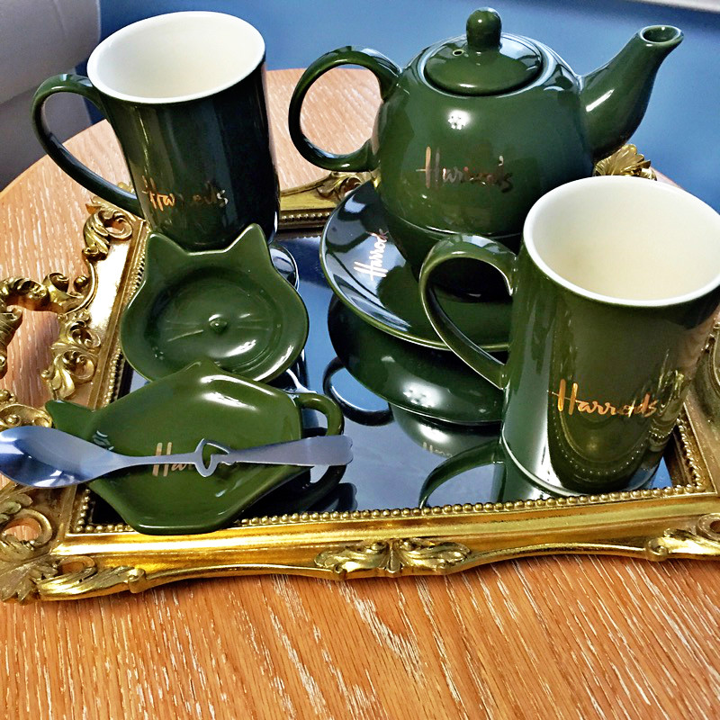 The harrods harrods ceramic cup mark cup couples cup teapot tea saucer west highland disc set