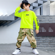 Childrens street dance suit boy handsome hip-hop clothes little kid hiphop girl jazz dance to serve two sets